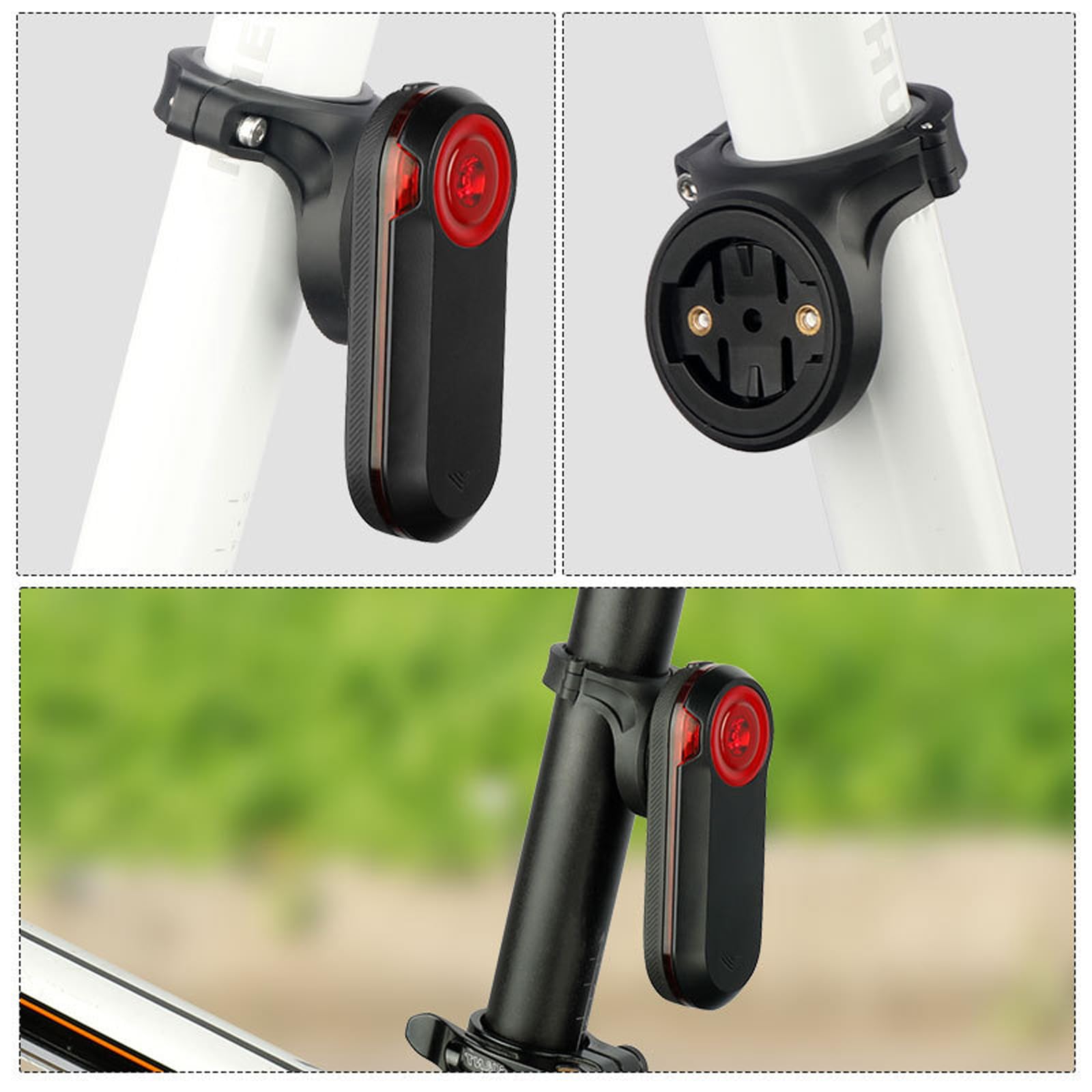 Light Weight Bike Seats Post Mount Regulable 360 Degree Bicycles Light Holder for Various Cycling Conditions