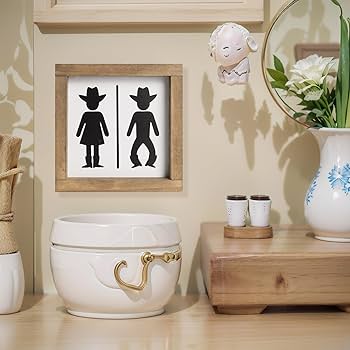 Amazon.com: flangairy Western Bathroom Decor Southwestern Cowboy