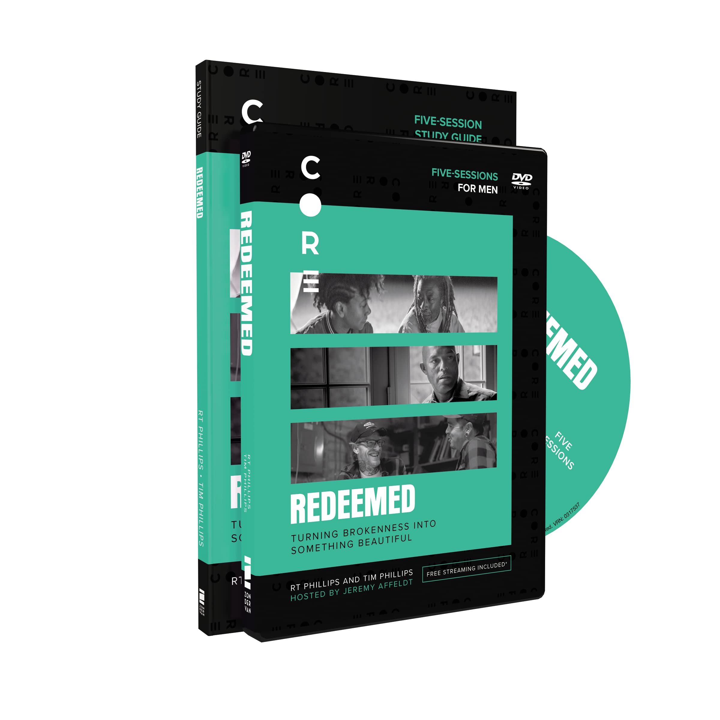RT PhillipsRedeemed Study Guide with DVD: Turning Brokenness into Something Beautiful (CORE for Men)