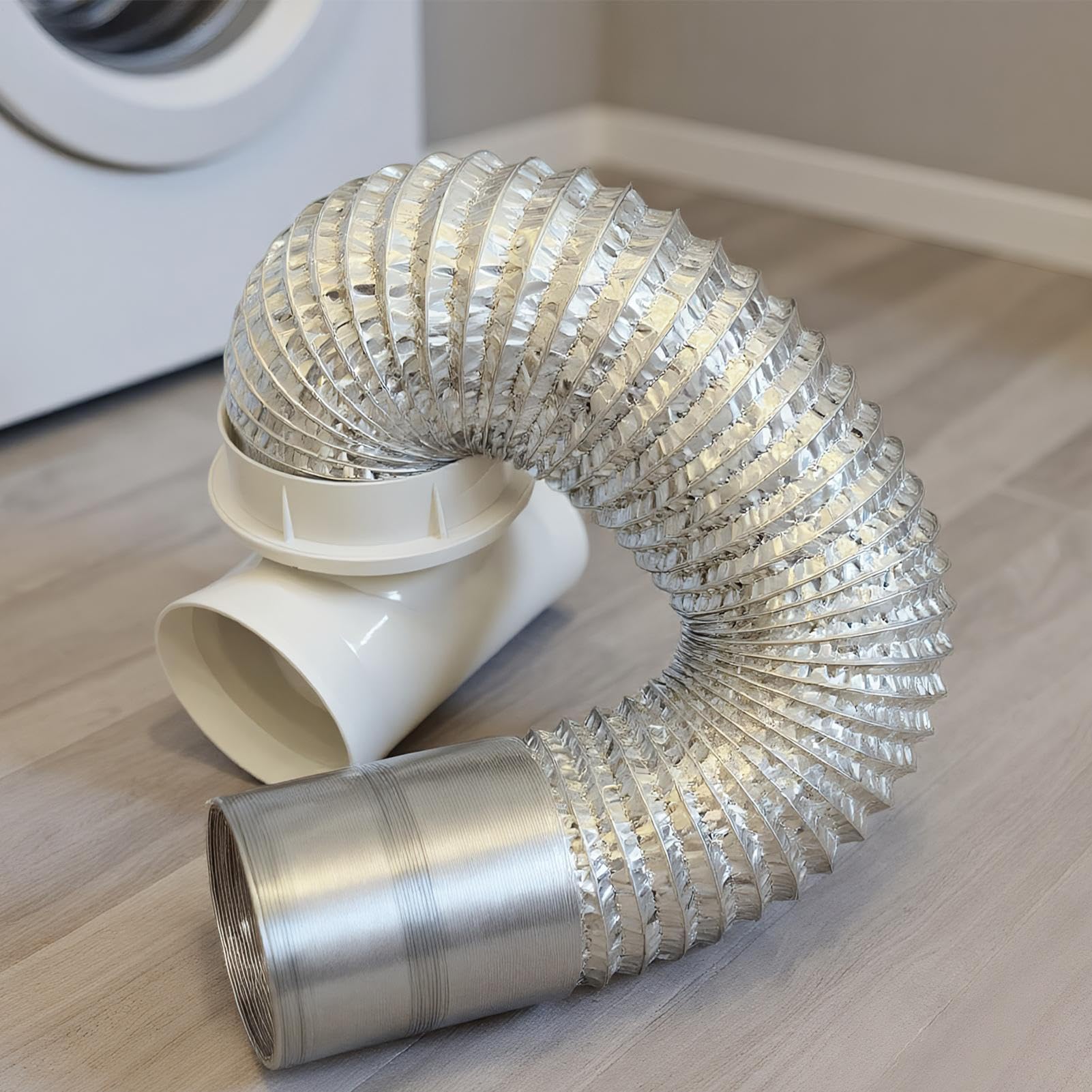 Kit Finestra Portatile per Aria Condizionata,Kit Sfiato Asciugatrice per Interni - Piastra di Collegamento per Ricambi di Lavatrice e Ventilatori di Scarico e Condizionatore per Cucina Camera da Letto