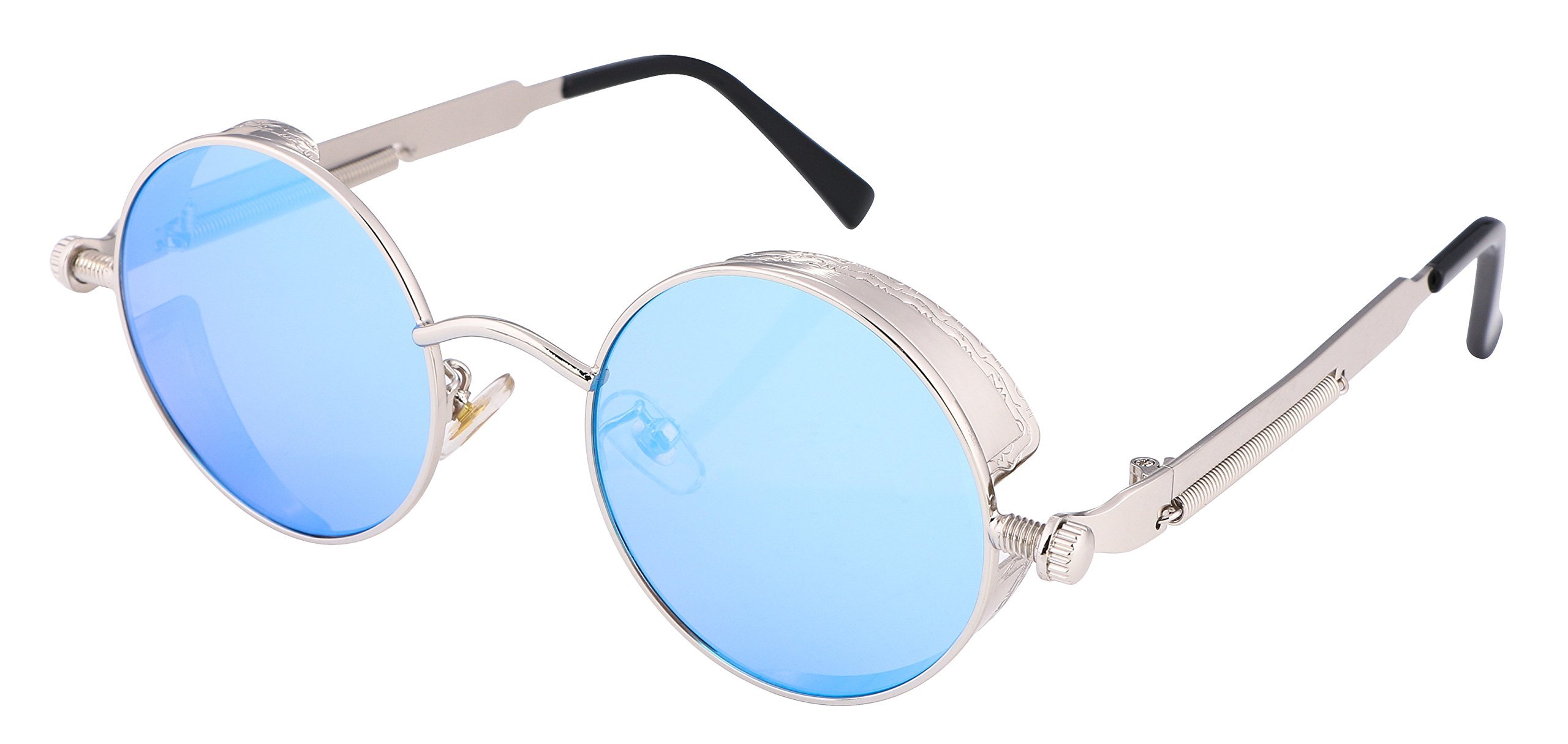FEISEDY Retro Gothic Steampunk Sunglasses For Men Women