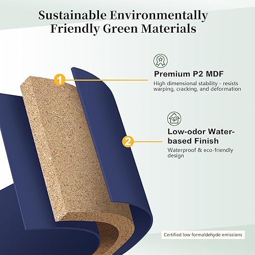 Miniatura 6 de HLR Aparador de buffet, gabinete moderno de 48 pulgadas con 4 puertas y estantes extraíbles, Credenza con almacenamiento para sala de estar,