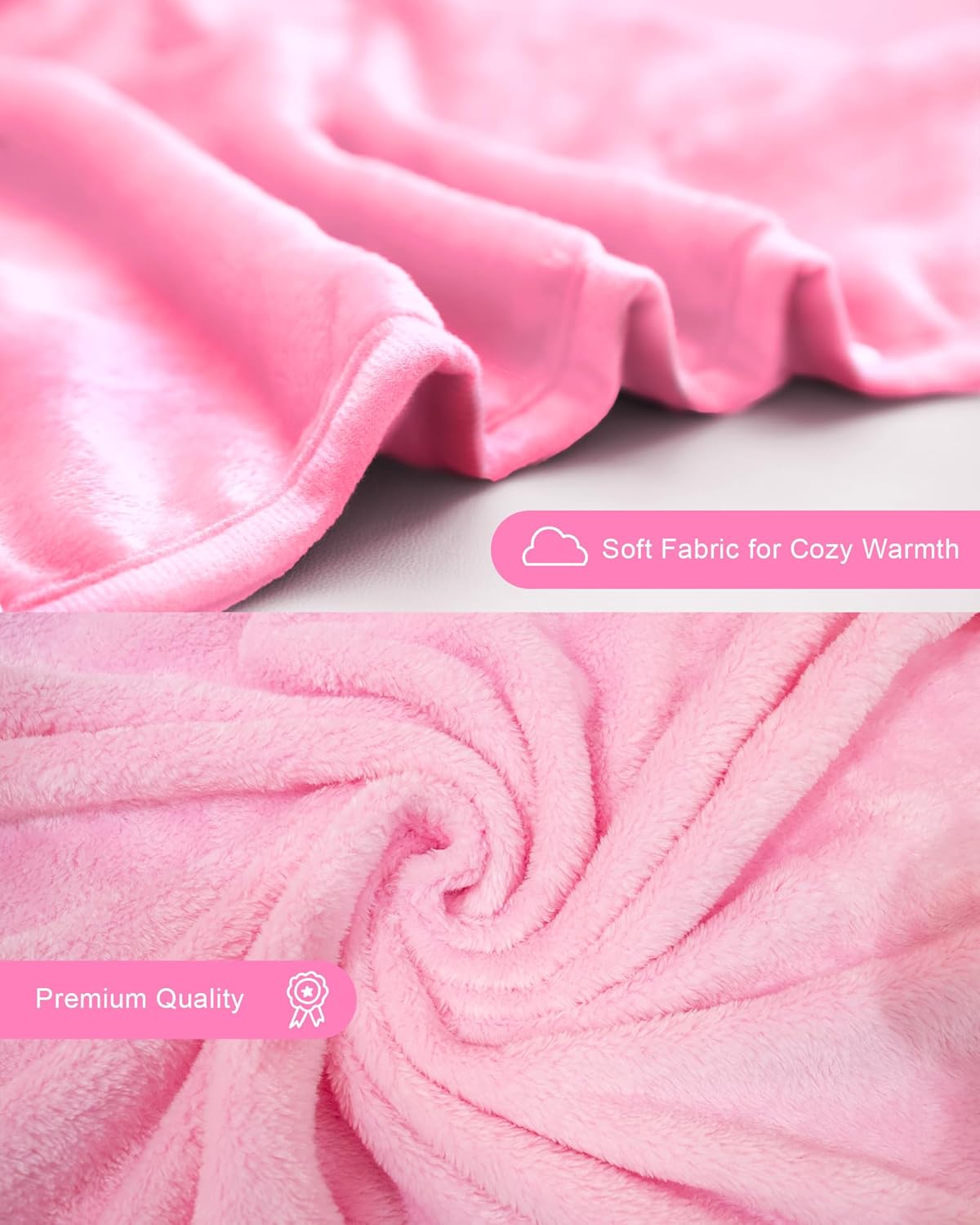 Wearable Hooded Blanket for Adults Soft Warm Cozy Plush Flannel Throw & Sherpa Hoodie Cloak Wrap Gifts for Adults - Image 5