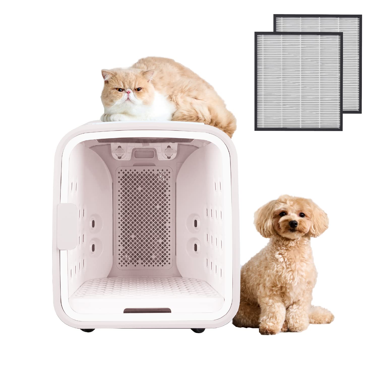 Amazon | 【安全日本製】nello ペットドライルーム ピンク+集じん