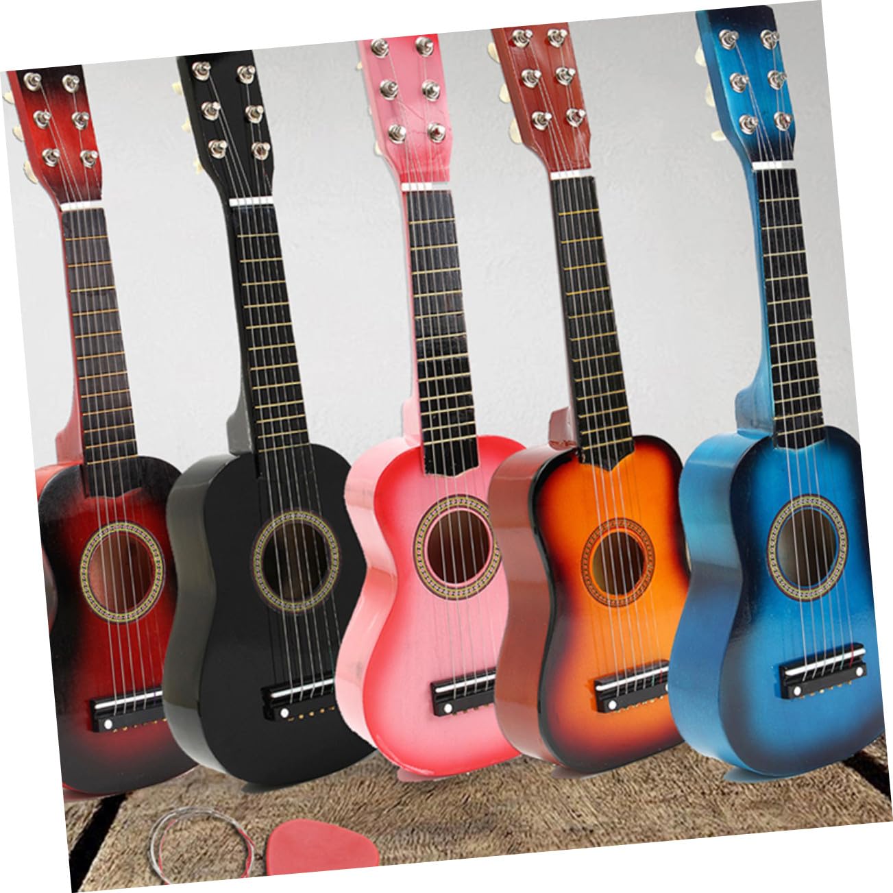 Chitarra Giocattolo 23 Pollici in Legno Blu per Bambini