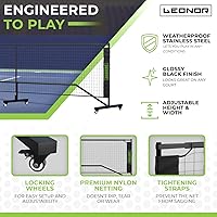 Vista 5 de Red deportiva 6 en 1 – Red de pickleball, red de bádminton, red de tenis, red de voleibol al aire libre para patio trasero – Tamaño reglamentario
