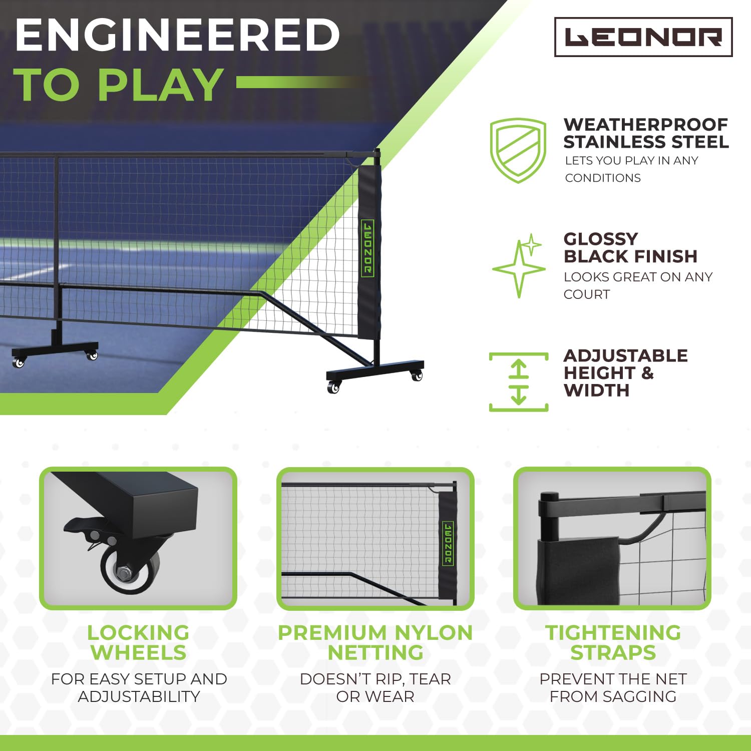 Snapklik.com : 6 In 1 - Multi Sport Net - Pickleball Net, Badminton Net ...
