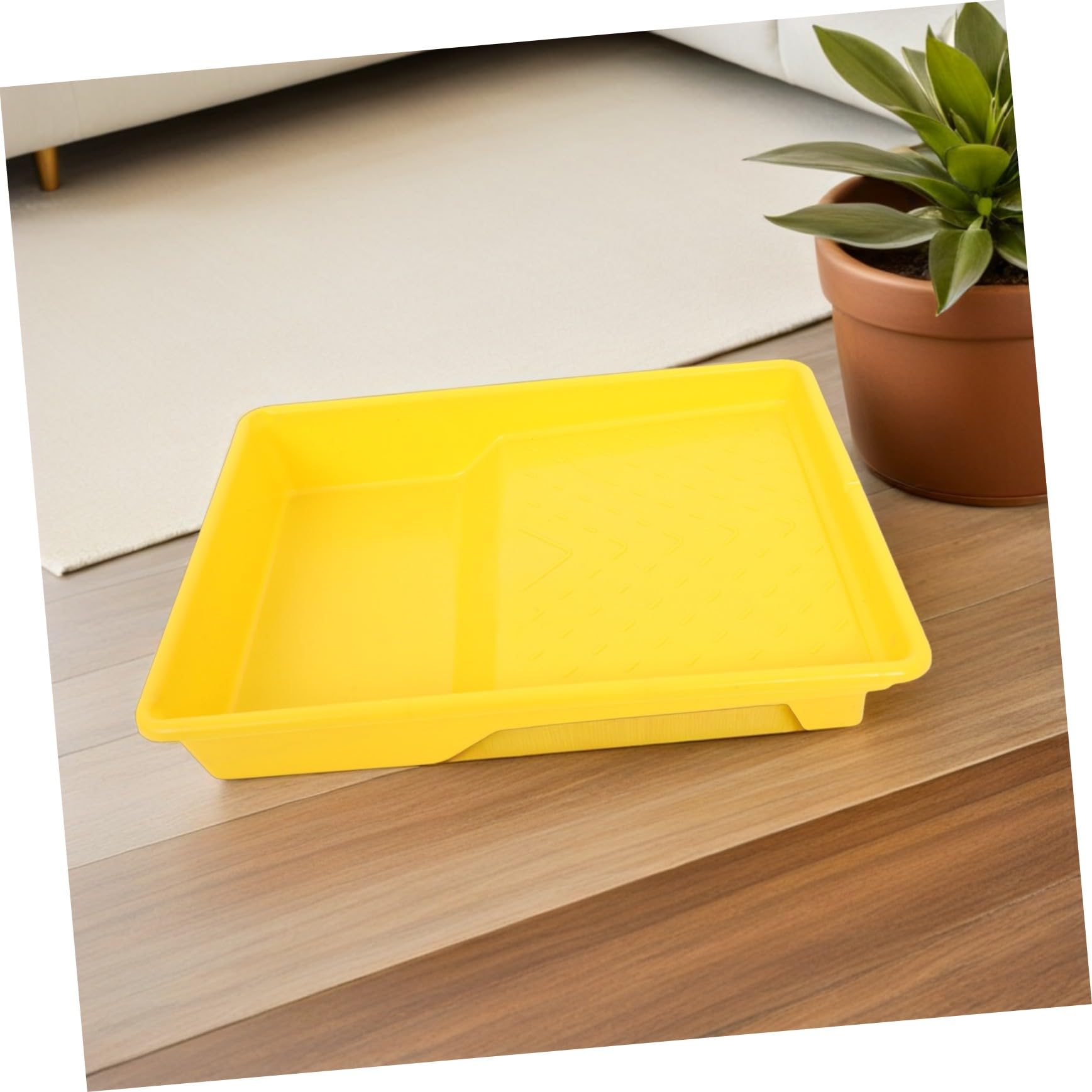 5 Szt. Częściowy Wielokrotnego Użytku Plastikowych Tacek Do Malowania i Stabilny Pojemnik Farbę Do Wałków Ergonomiczny Uchwyt Remontów i Projektów DIY