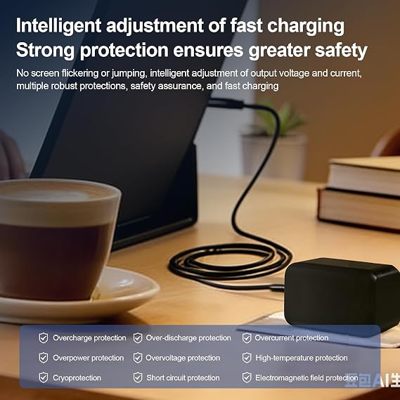 65W USB-C PD 3.0 Fast Charger for Microsoft Windows Surface Pro 13 (OLED) Copilot+ Snapdragon X for ASUS Rog Ally, Legion Go, for Lenovo/HP/Dell/Acer/Samsung/LG Gram Laptop with 6.6ft(2M) Cord