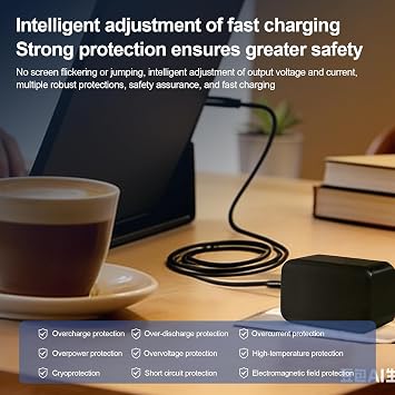 65W USB-C PD 3.0 Fast Charger for Microsoft Windows Surface Pro 13 (OLED) Copilot+ Snapdragon X for ASUS Rog Ally, Legion Go, for Lenovo/HP/Dell/Acer/Samsung/LG Gram Laptop with 6.6ft(2M) Cord