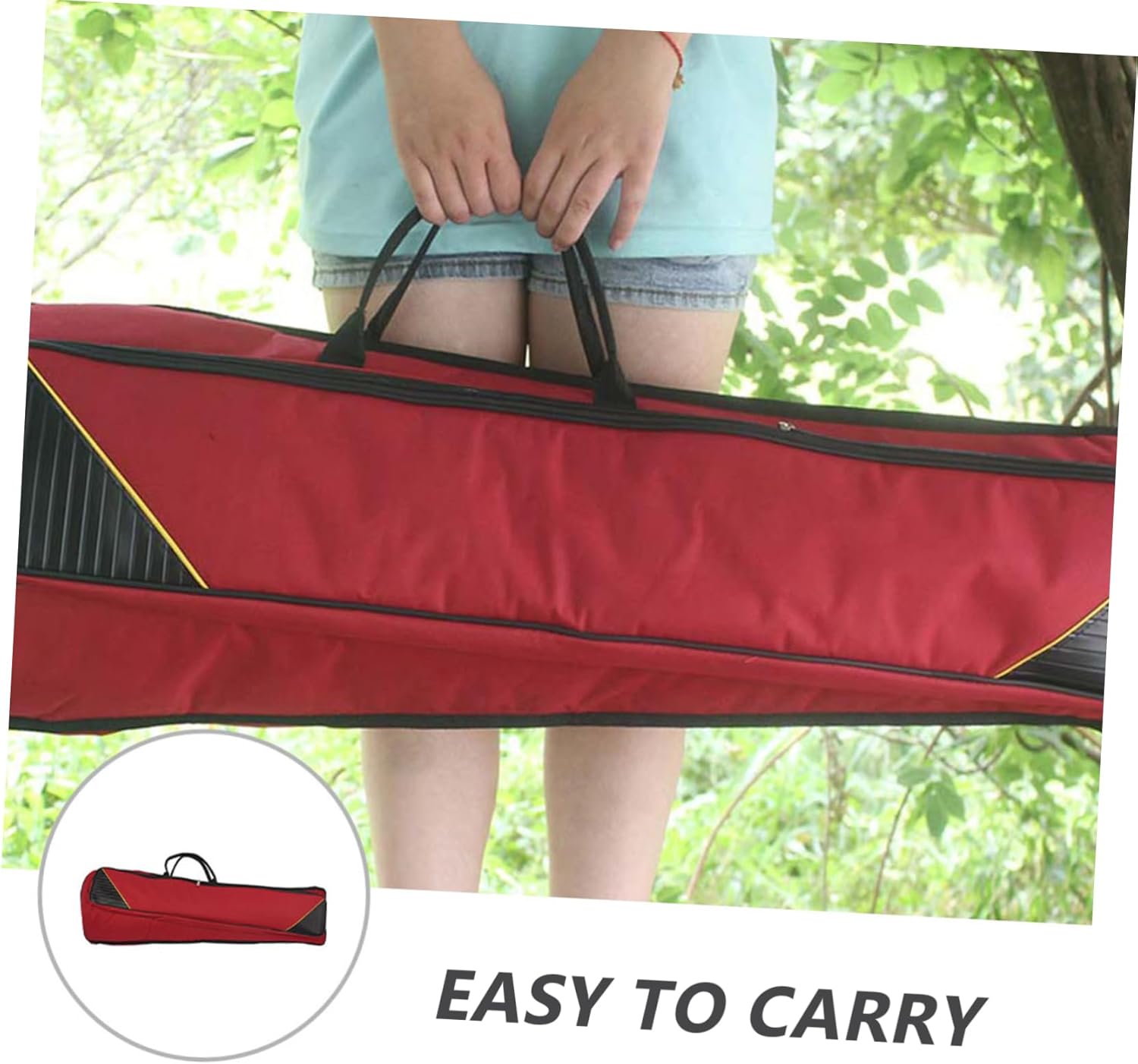 Sosoport 1pc Portable Trombone Storage Bag Oxford Case for Musical Instrument Red