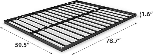 Miniatura 4 de ZINUS Queen Quick Lock Bunkie Board, Box Spring & Bed Slat Replacement, Metal Frame with Steel Slats, Easy Assembly