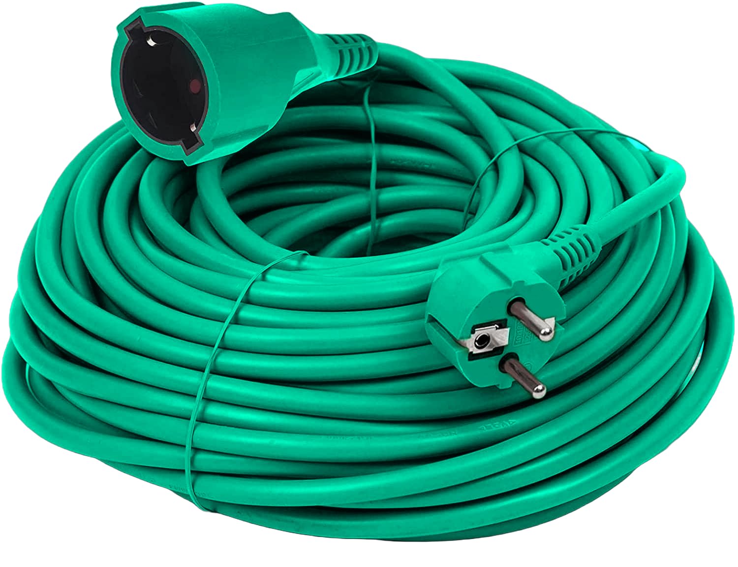 Cavo di prolunga Schuko 30 m IP44 3500 W verde per esterno