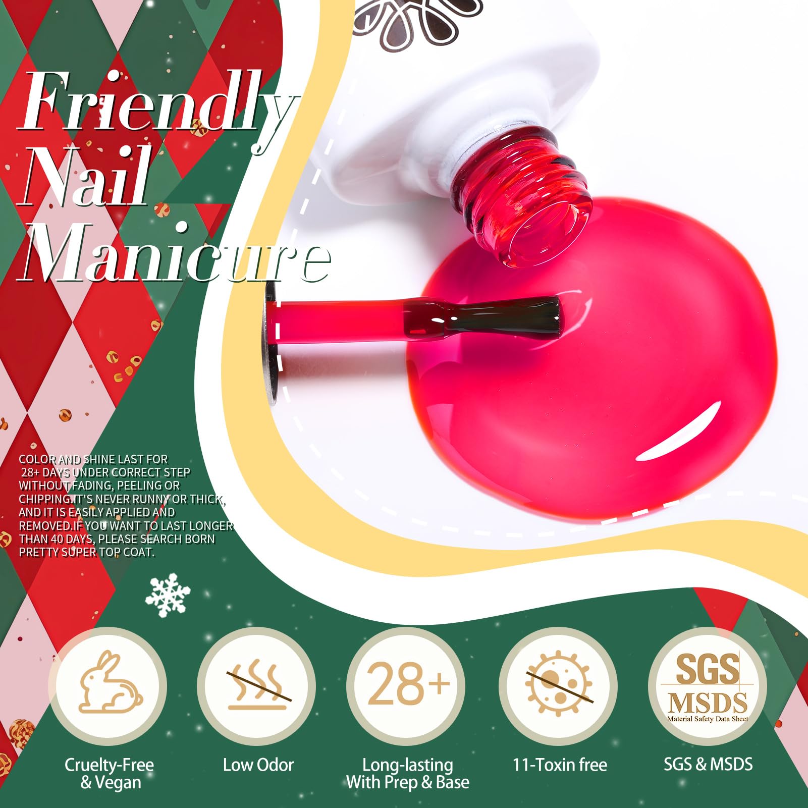 Born Pretty Jelly Gel Nail Polish Christmas Fall Winter Crystal Transparent Sheer Clear Gel Polish Red Coral Burnt Orange Green Grey Amber Brown 6 Colors Manicure Kit