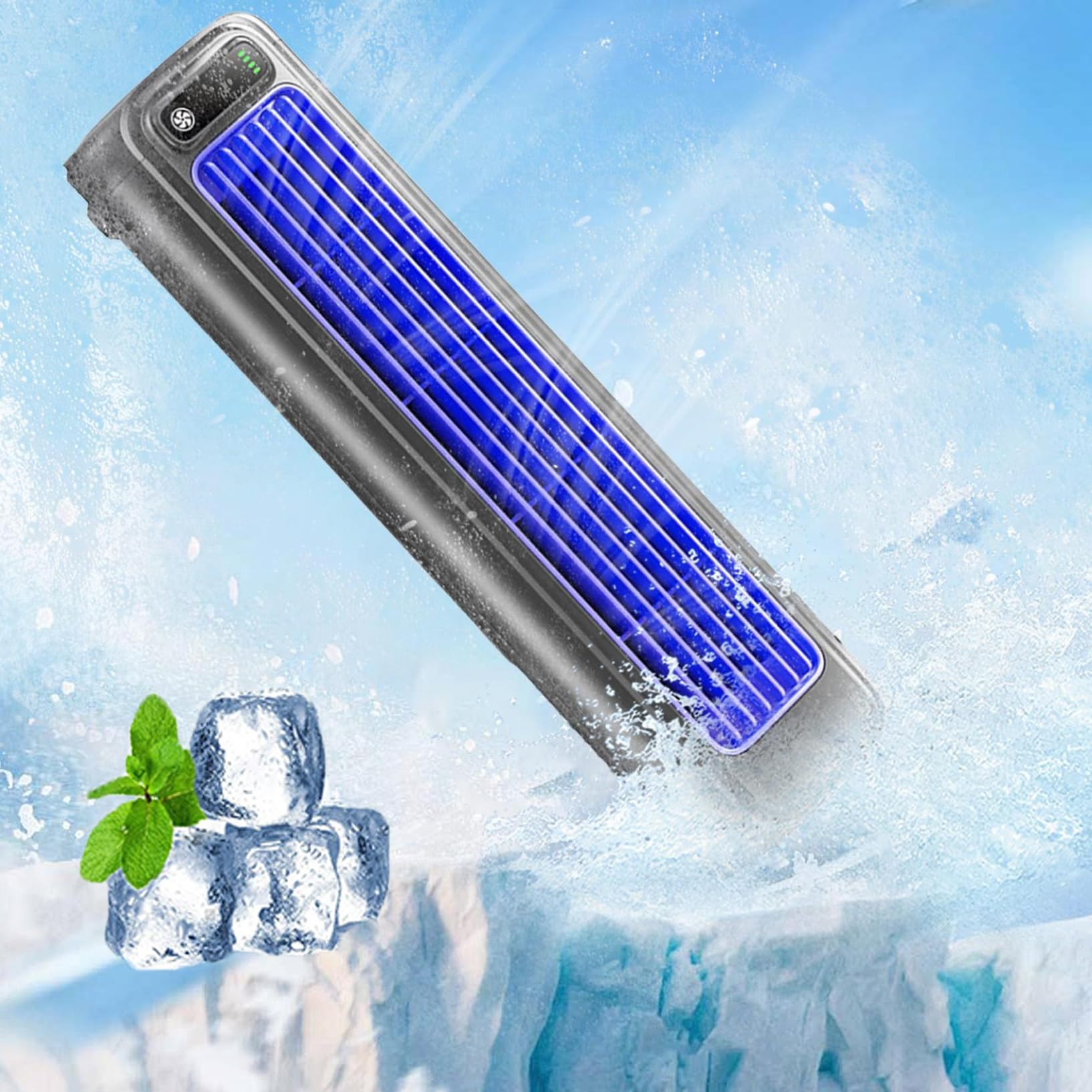 Sherum klimatyzator 3.0, Serum Cooling Ace 3.0, Shirem Cooling Ace, Serum Cooling Ace klimatyzator, przenośny klimatyzator z akumulatorem, [klasa energetyczna A+] (szary)