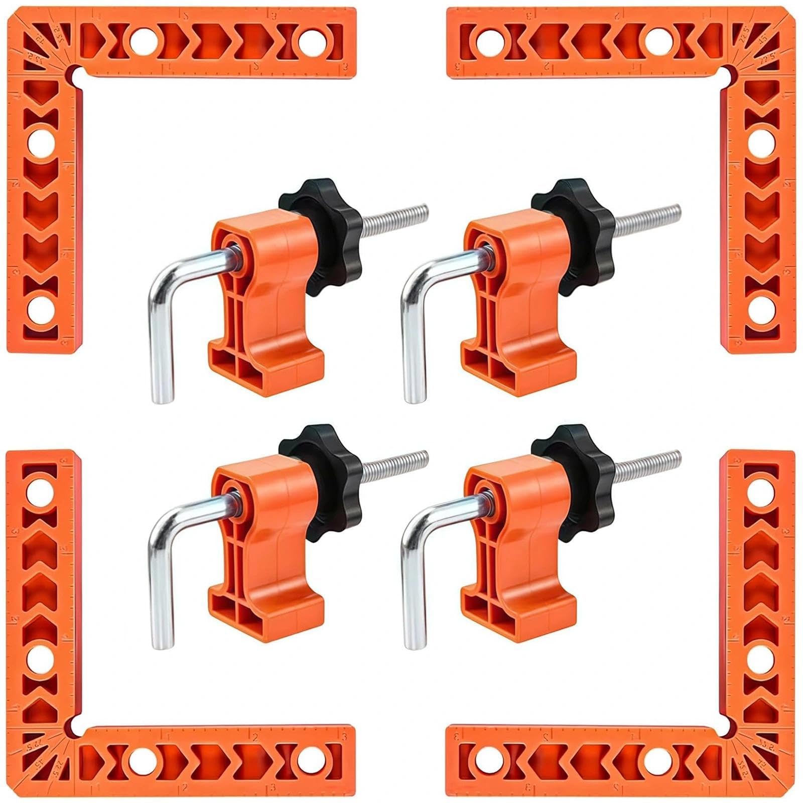 Serre-Joint à 90°, Serre-Joints d'angle, Serre-Joints d'angle à Angle Droit Pour le Travail du Bois, outils Pour meubles, outils de menuisier Pour cadres Photo, boîtes et tiroirs (A)