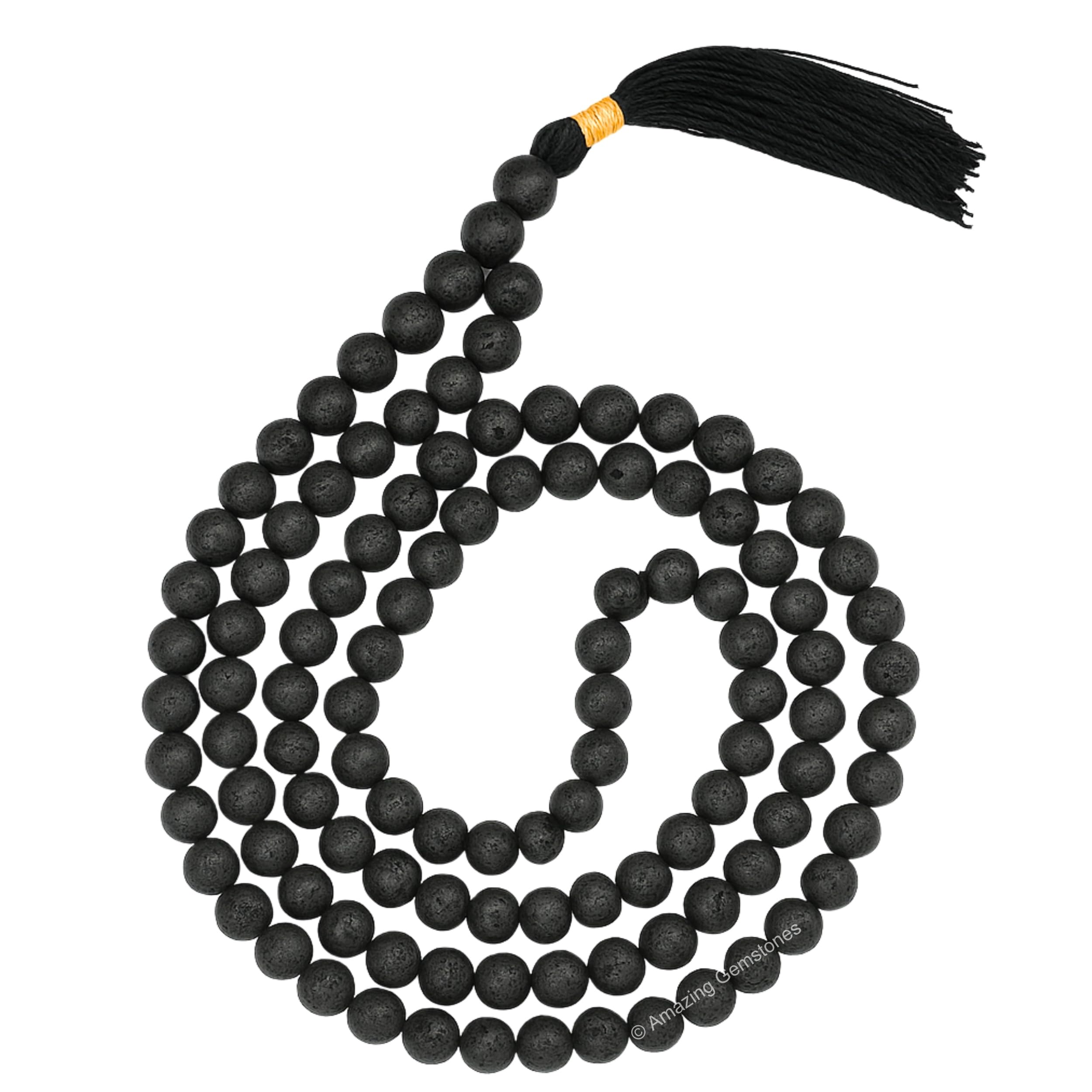 Amazing GemstoneJapa Mala 108 Prayer Beads Necklace and Wrist Mala Bracelet for Meditation