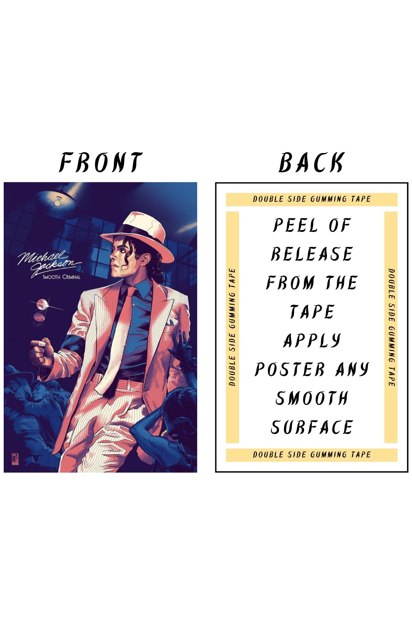 Michael Jackson Poster For Home Room Wall Decor Easy Peel And