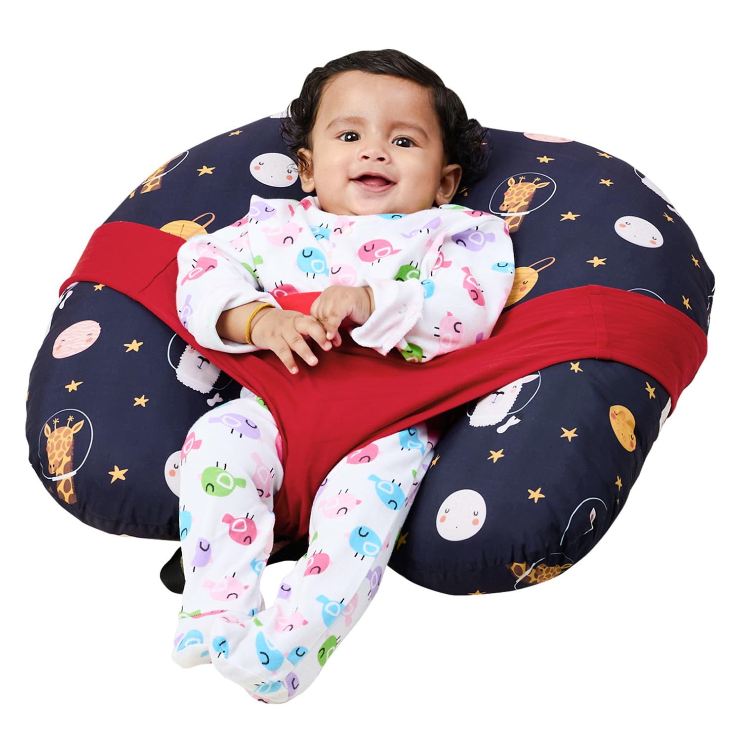 Amazon Brand - Supples Baby Breastfeeding Pillow with Detachable Cover | Material Polyester | Standard Size | Purple (B0D4HQMS5Y) Amazon Price History, Amazon Price Tracker