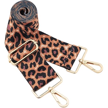 Wide Shoulder Strap Adjustable Replacement Belt Guitar Style Crossbody Bag Handbag Strap Multicolor Canvas Straps