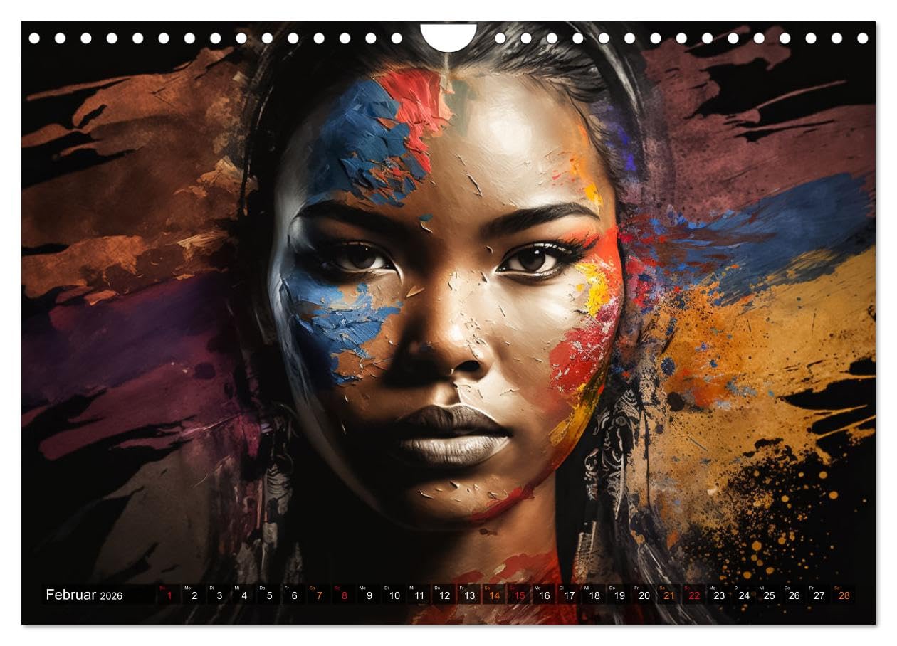 Die Menschen sind bunt (Wandkalender 2026 DIN A4 quer), CALVENDO Monatskalender: Erleben Sie die Magie der Farben und Krativität in diesen einmaligen Bildern