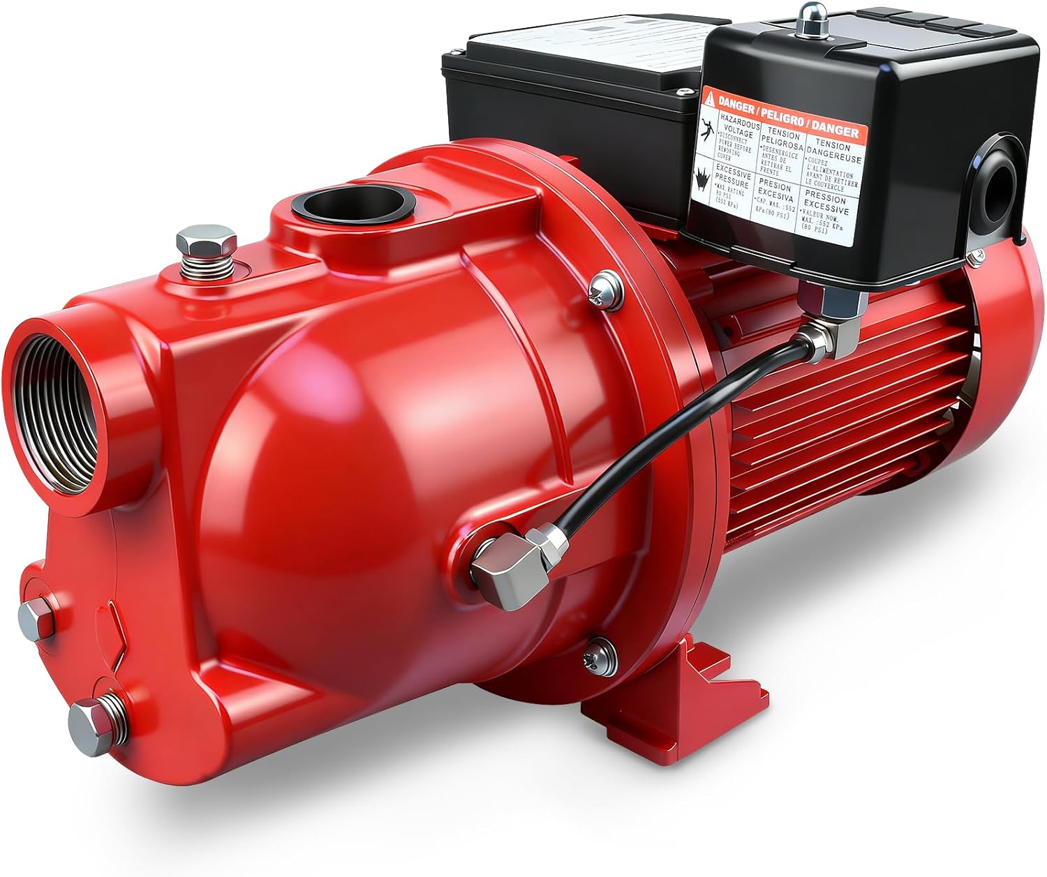 3/4 HP Cast Iron Shallow Well Jet Pump | 13 GPM | Dual Voltage (115V/230V),97080701 (97080701)