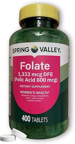Miniatura 7 de Spring Valley Vitaminas prenatales - ácido folato metilo 1,333 mcg Prenatal 400 comprimidos (paquete de 1), en caja por Fusion Shop Store