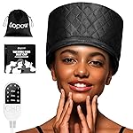 Heat Cap for Deep Conditioning: 10-Level Heats Up Quickly 3 Time Settings Hair Steamer for Natural Hair Home Use Thermal Steam Cap for Black Hair Portable Heating Caps