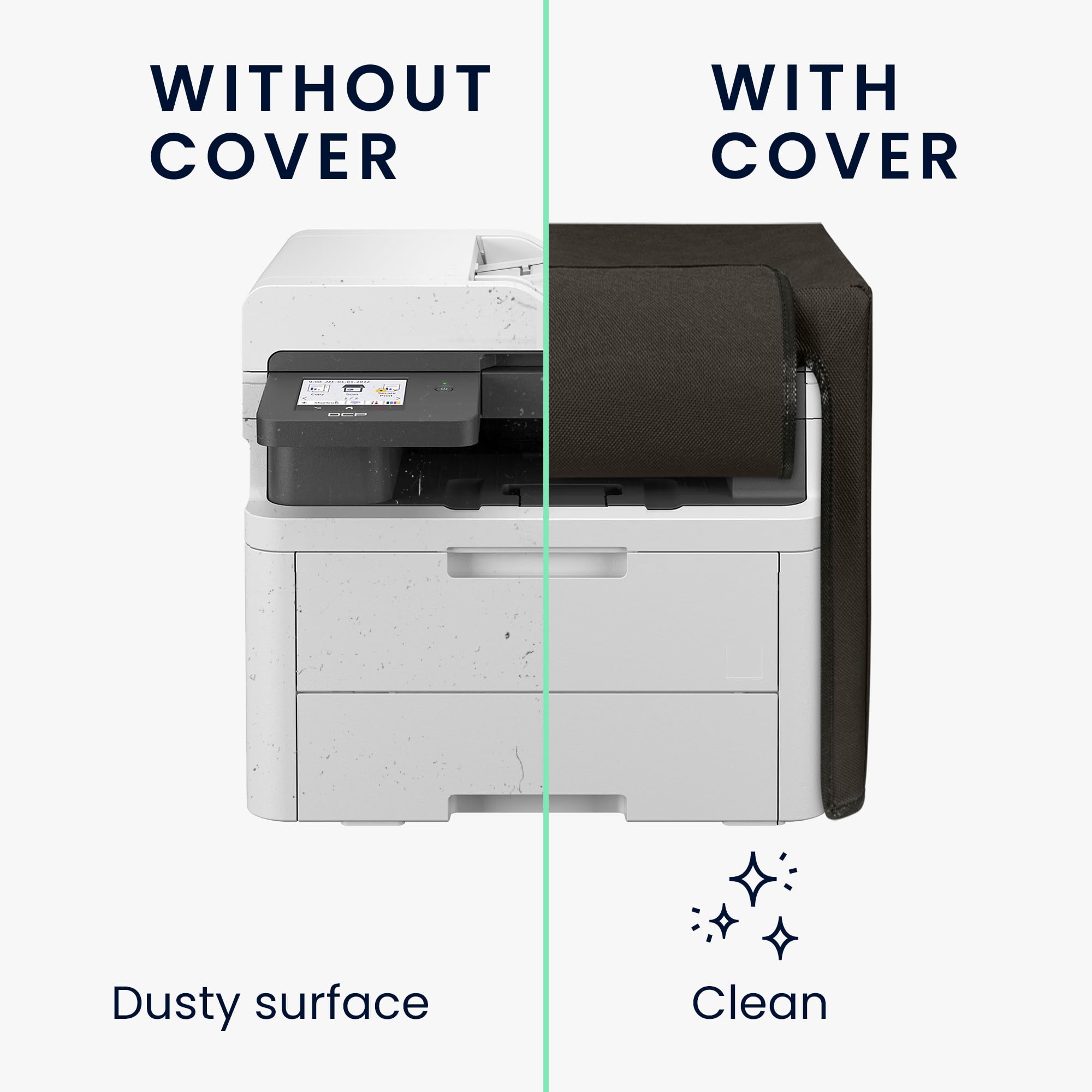 kwmobile Carcasa Compatible con Brother DCP-L3560CDW / MFC-L3740CDWE - Funda Antipolvo de Impresora - Forro Protector Gris Oscuro — view 2