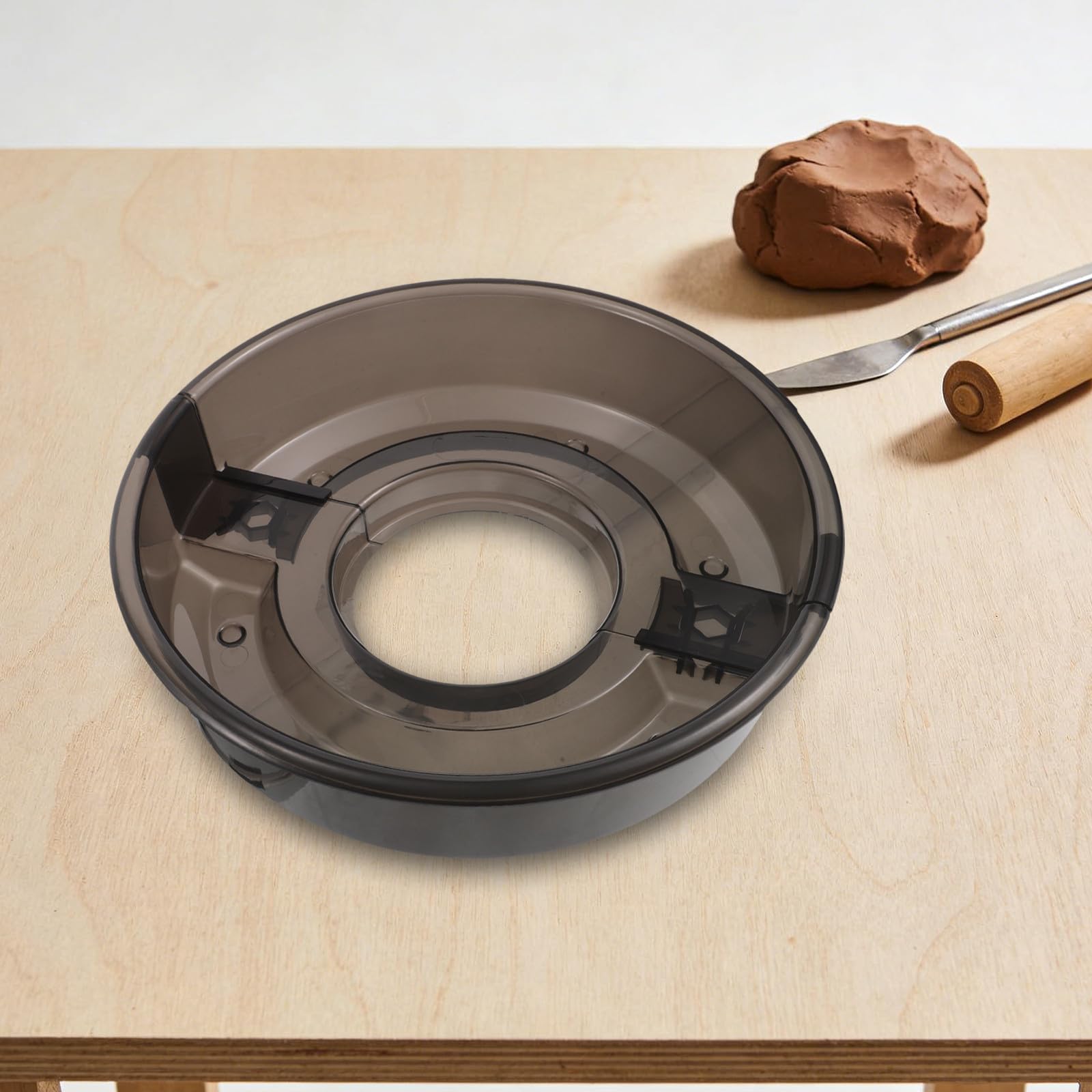 Hemobllo Accessoires de Poterie Ergonomiques Bassine en Abs Détachable et Résistante aux Chocs pour Usage Professionnel en Sculpture sur Tour de Poterie