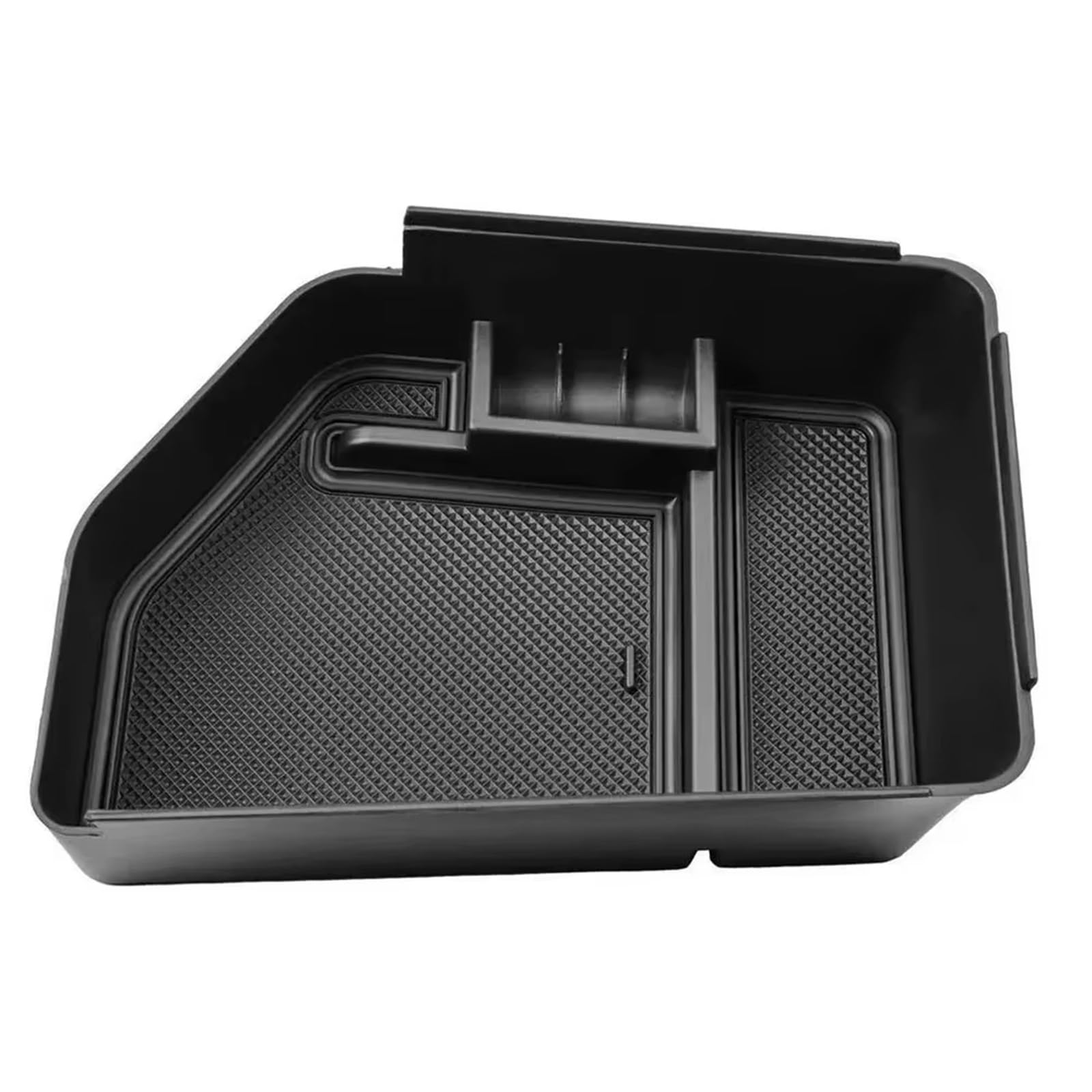 SZTMYVUW Interior Storage Box Compatible With Kia EV6 2021-2025 LHD Center Console Organizer Tray Black Armrest Storage Box Insert Car Accessories Interior Organizer