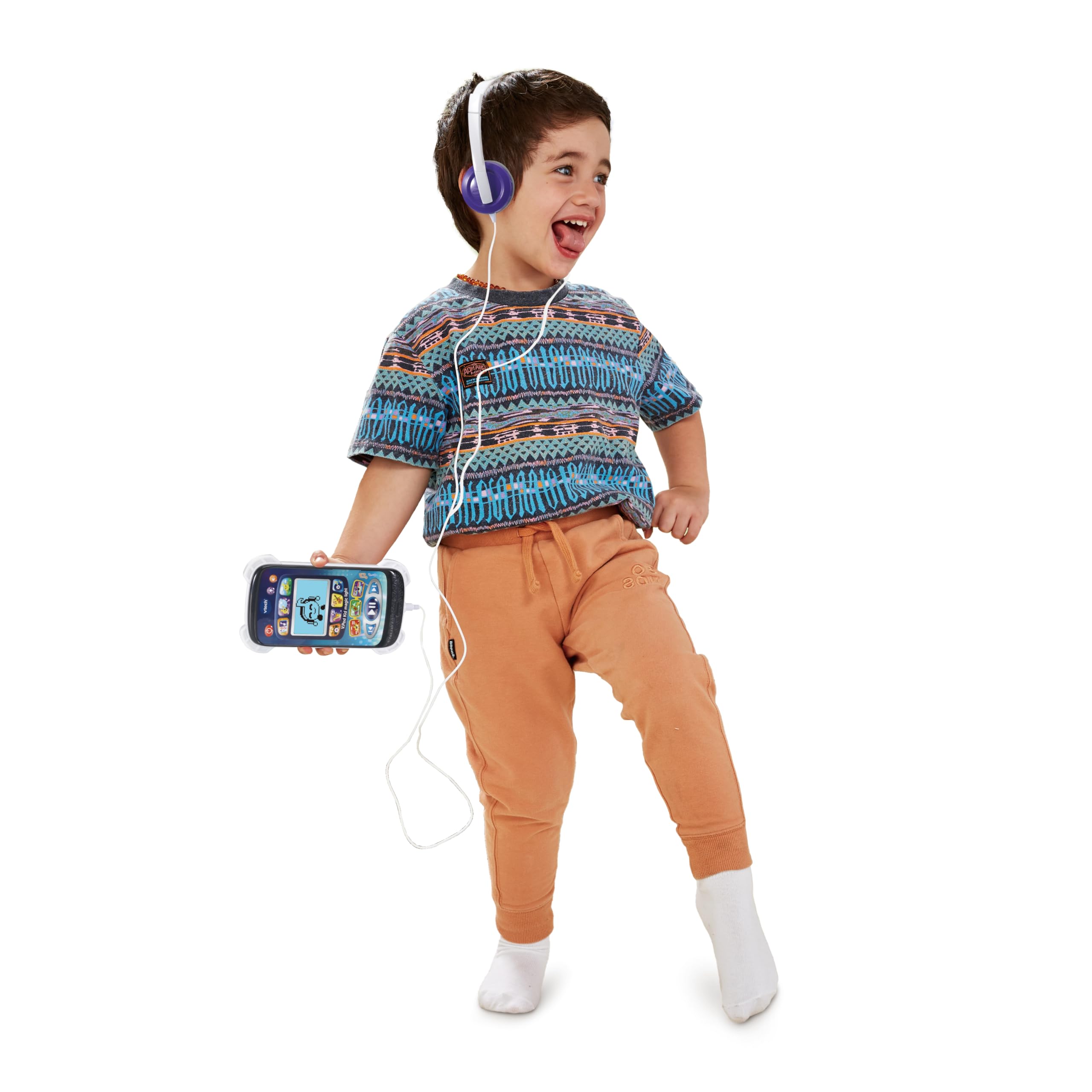 VTech - Música y Juegos para Preescolar Divermusic, Reproductor Musical Interactivo para Escuchar, Cantar y Bailar Musicales, Versión ESP