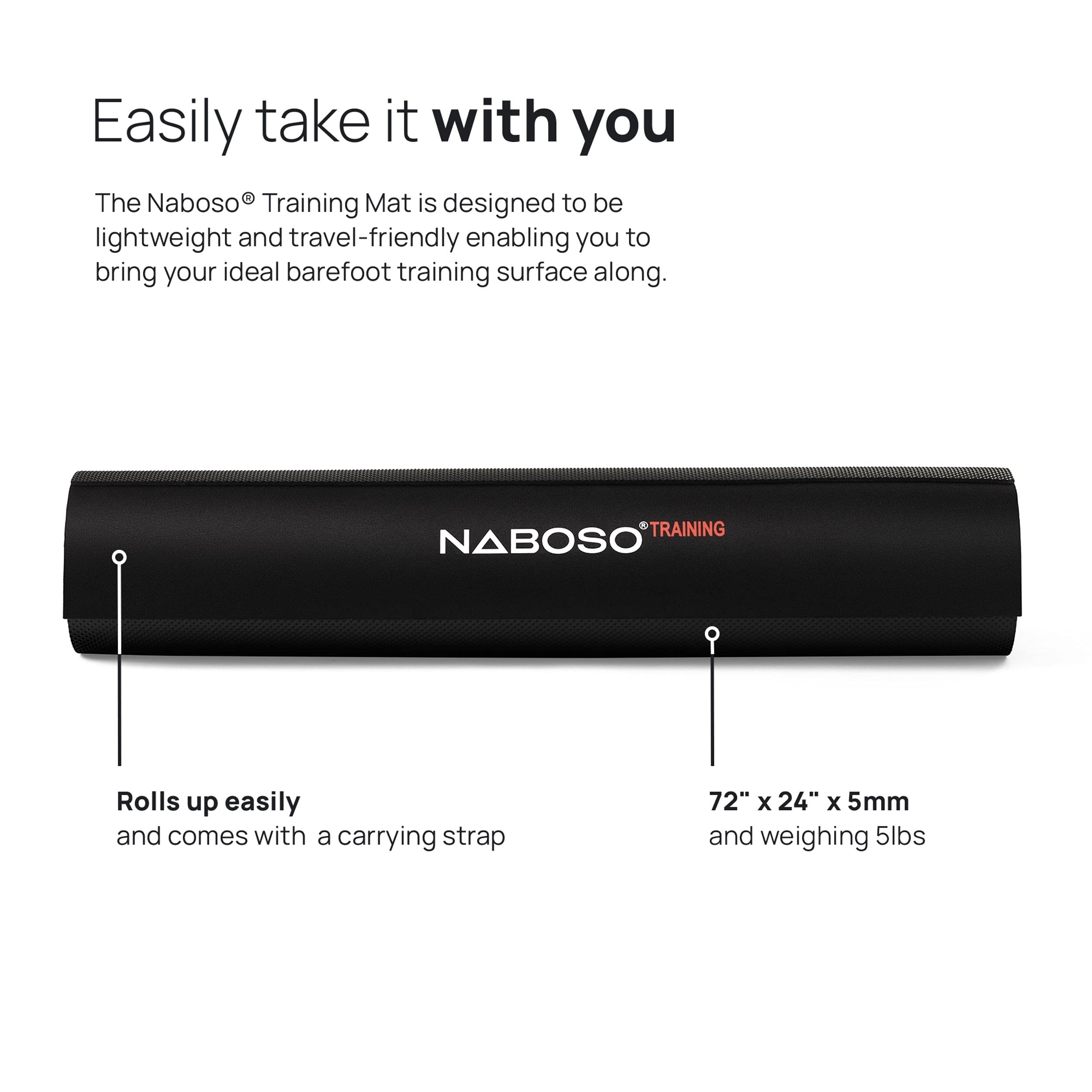Naboso Exercise Mat, Stimulate Feet and Improve Strength, Barefoot 