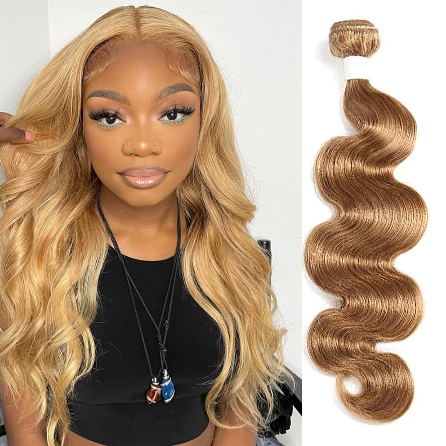 Human hair weave color 27 Clearance