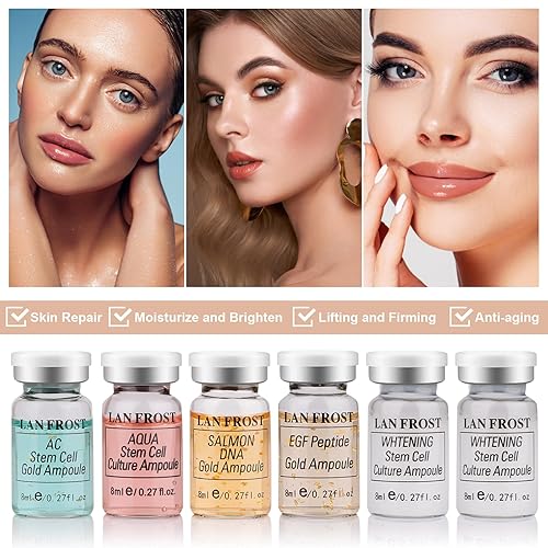 Miniatura 2 de BB Kit de iniciación de brillo facial para hidratación, base de suero para el cuidado de la piel, 0.27 onzas, ampolla de hidratación y base de