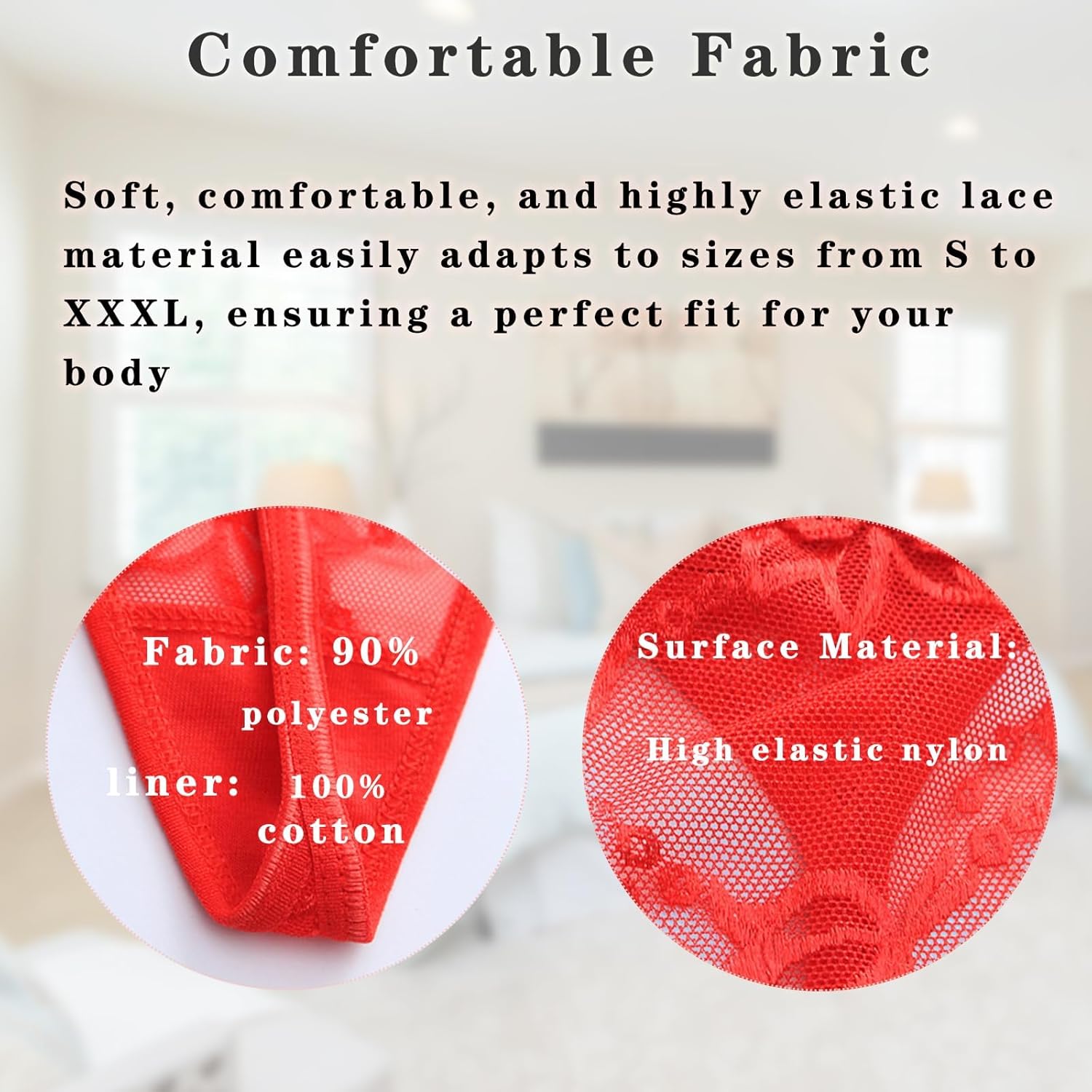 Women's Personalized Thongs with Funny Rhinestone Letters, Custom Name Underwear Panties for Couples - Image 3