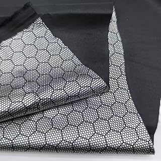 WOHATOO 100cmx145cm White/Black Graphene Functional Fabric, Conductive Fabric for Clothing Inner 1pc(White)