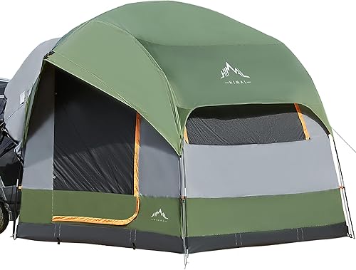 Tienda de campaña SUV para camping, impermeable PU3000mm espacioso diseño de doble capa para 5-8 personas, incluye lluvia y bolsa de almacenamiento,