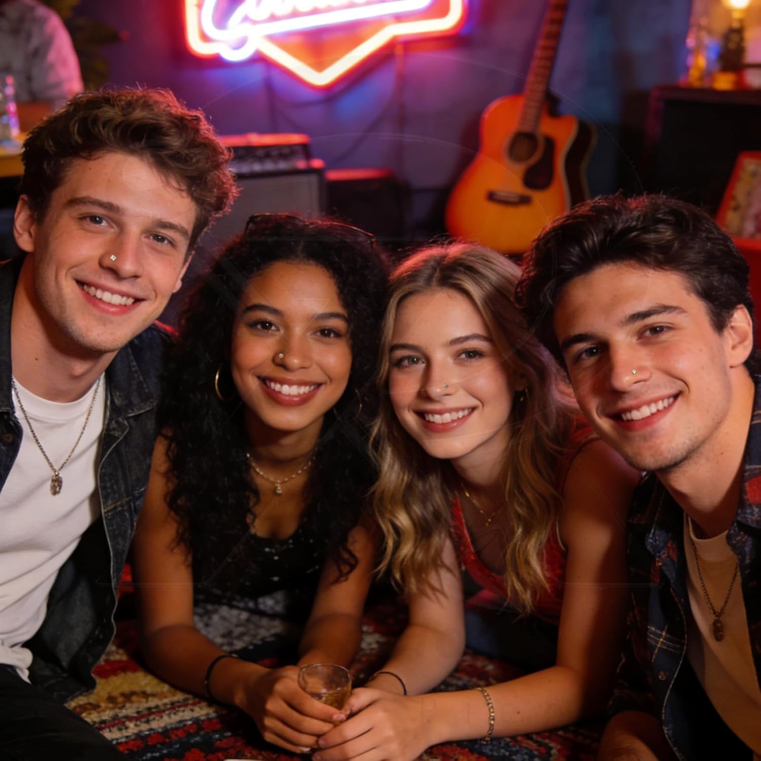 20G Nose Rings Studs 316L Stainless Steel Nose Studs L Shaped Corkscrew Nose Piercing Stud Jewelry Clear Nostril Ring Stud Black Pink Gold Cubic Zirconia - Image 7