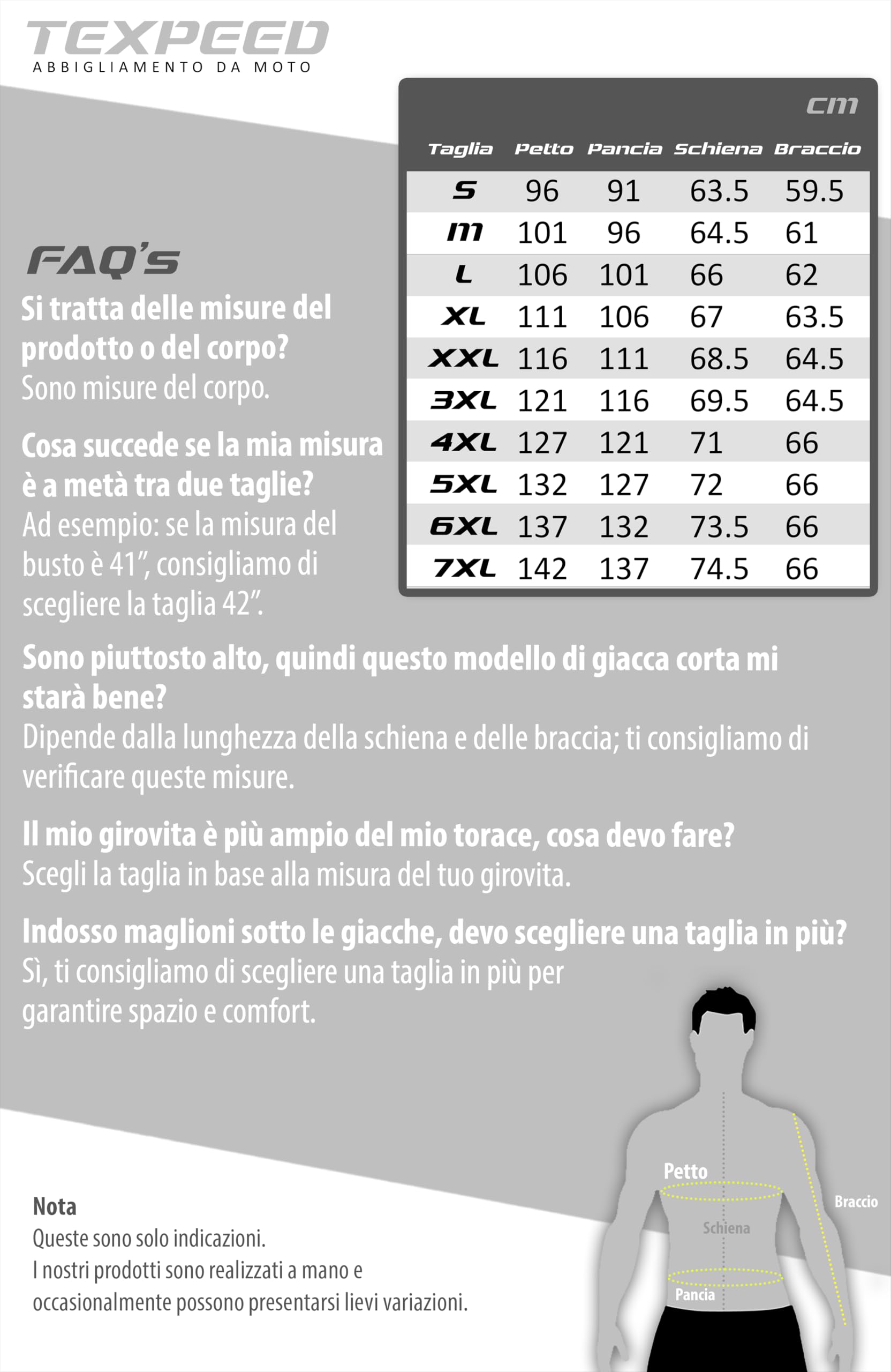 Texpeed Giacca da motociclista in pelle da uomo Giacca da motociclista da turismo con armatura CE da motociclista originale (EN 1621-1) - Design Café Racer - Nero con striscia bianca - 5XL