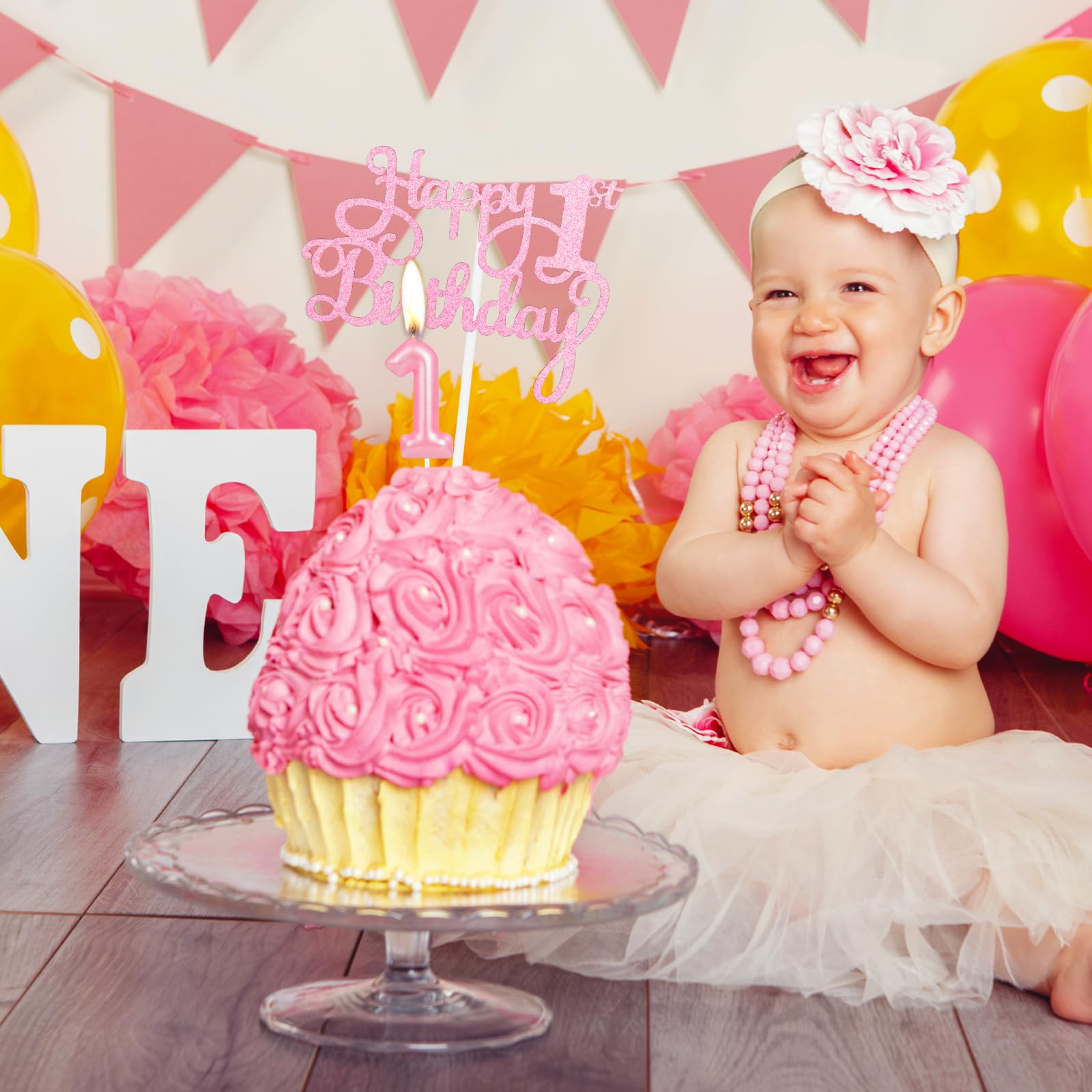 SGWEGE Topper Per Torta Di Compleanno Nero – 6 Pezzi Di Decorazioni Per Torte, Feste E Eventi