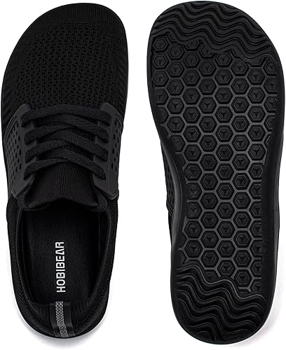 Vista 6 de HOBIBEAR Zapatos minimalistas anchos para caminar para hombre y mujer, suela sin caída, relajación óptima