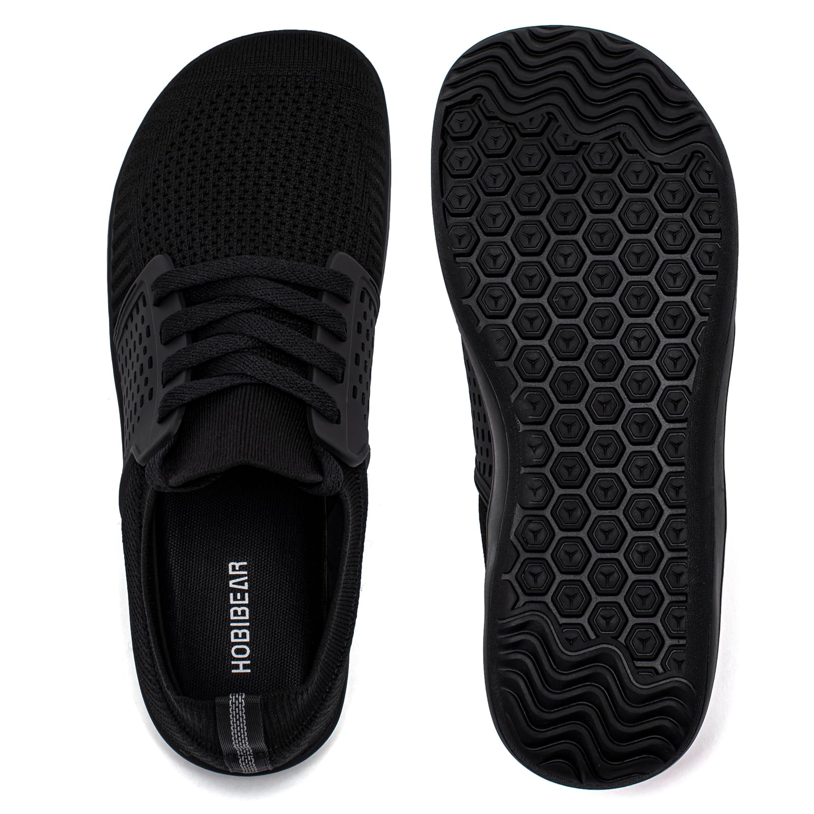 HOBIBEAR Zapatos minimalistas anchos para caminar para hombre y mujer, suela de caída cero, relajación óptima
