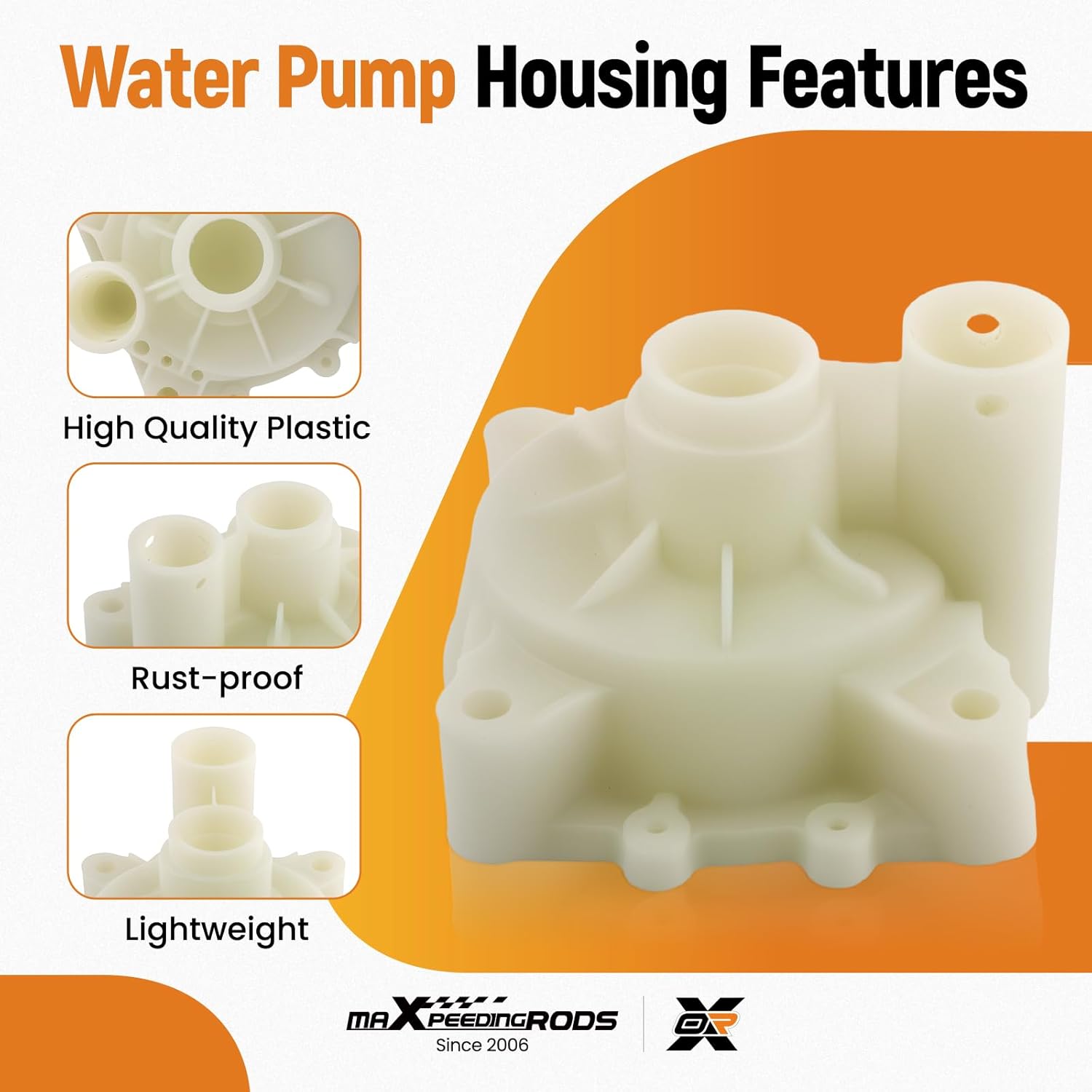 maXpeedingrods Water Pump Impeller Kit for Yamaha Engine Models 4 Stroke 75 90 115 Hp Outboard Boat Motors Replacement 68V-W0078-01 18-3442