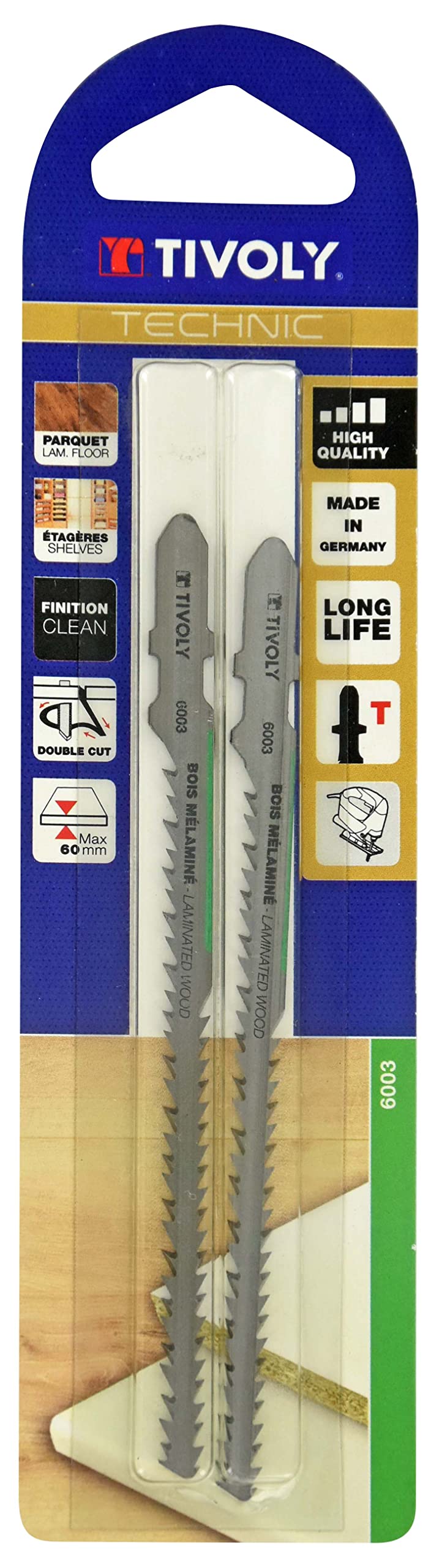 Tivoly XT505526003 - Lame per seghetto alternativo, colore: grigio, set da 2 pezzi