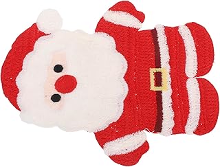 SHINEOFI Santa Claus Embroidered Patch Large Iron Applique for Christmas Clothing Bags Hats Stitching Cute Winter Design for DIY Repair Decoration