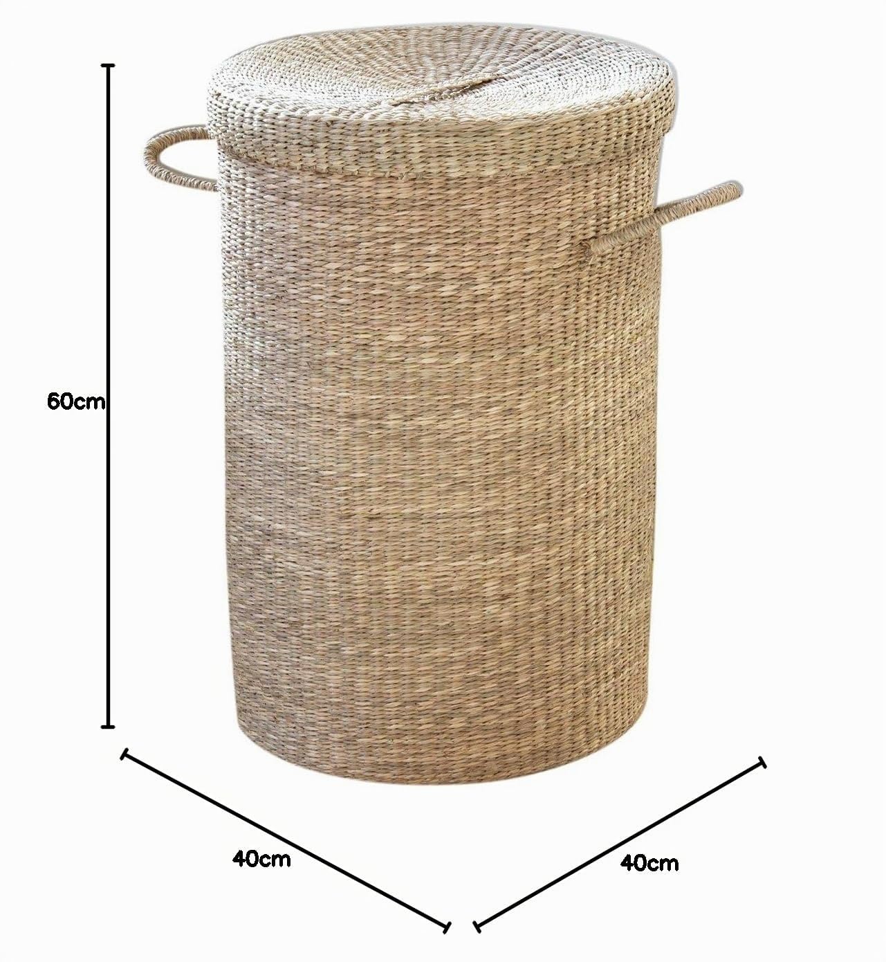 Wäschekorb - Wasserhyazinthe Natur -100L