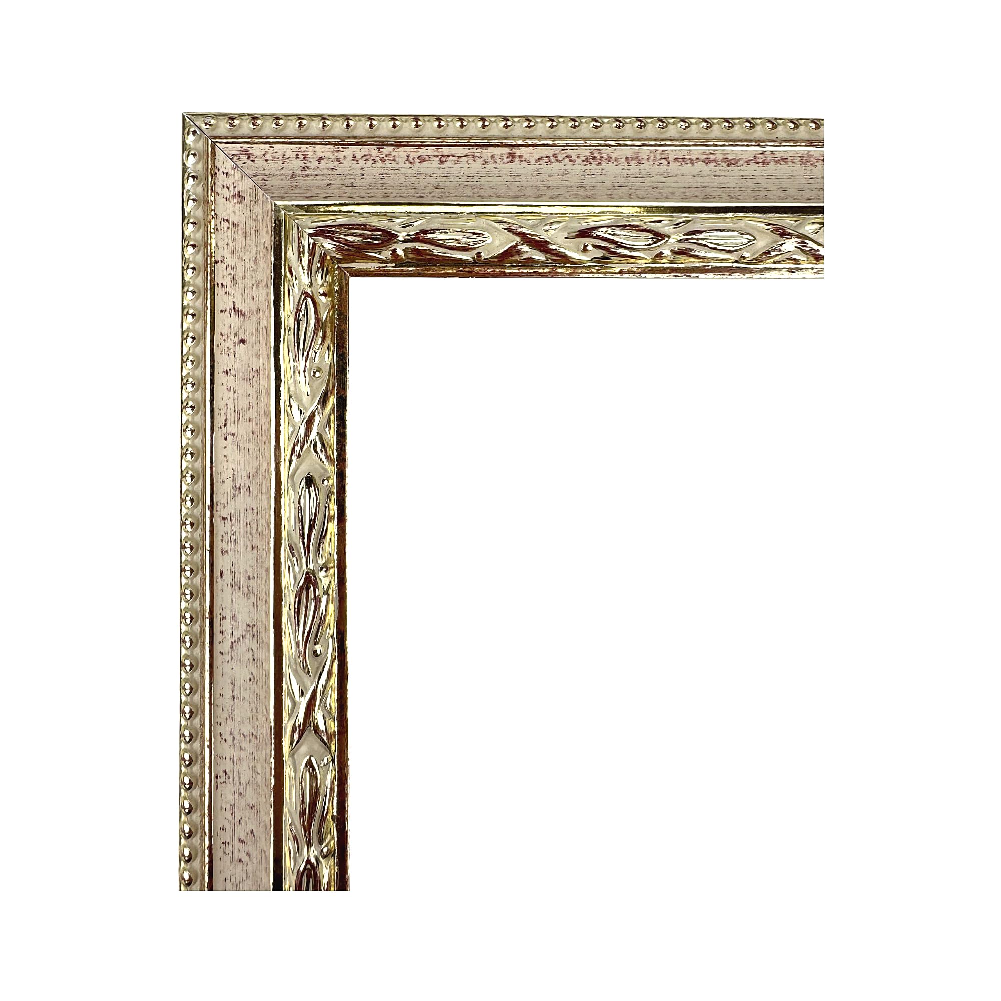Maestri Artigiani - Cornice Shabby Chic Rosa in Legno da Parete per Quadri Tele Made in Italy (30 x 40 cm)