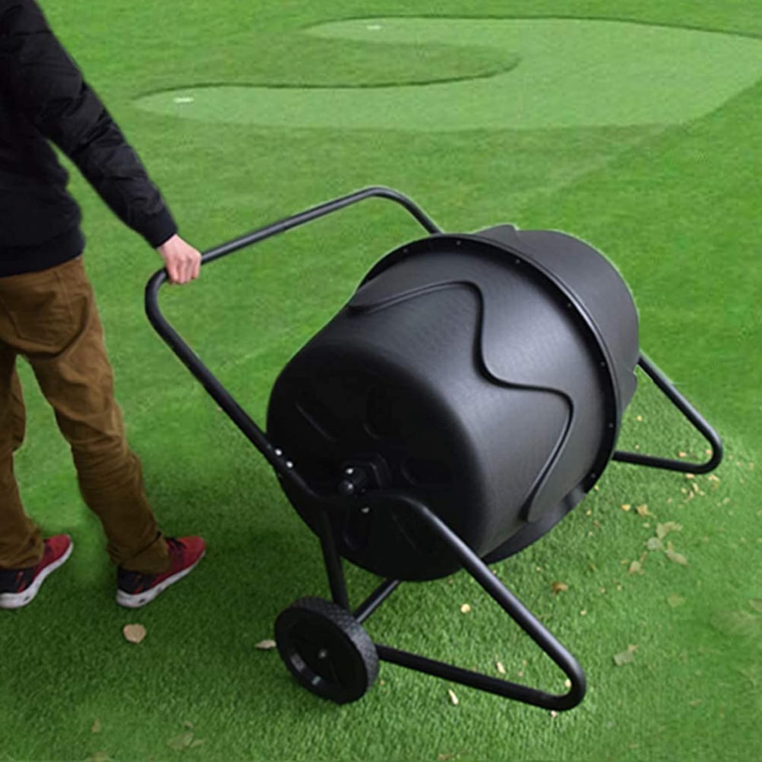 ZQTHL 45 Gallon Garden Compost Bin, Compost Tumbler Outdoor Garden Waste Bin Grass Food Trash Fertilizer Barrel, 360°Rotating Composter : Patio, Lawn & Garden