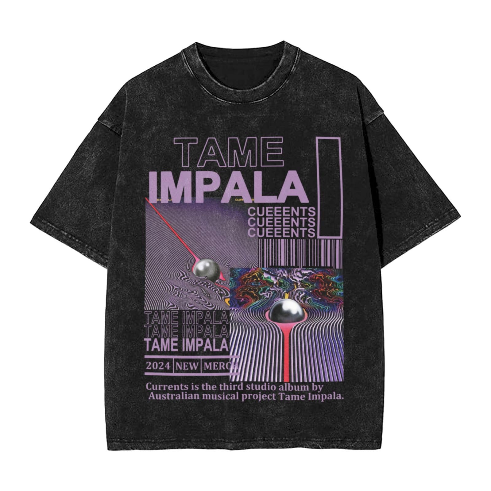 Rock Shirt Men's Vintage Washed Tshirts Novelty Tee Crew Neck Sleeve Short T Shirts Fashion Top Unisex